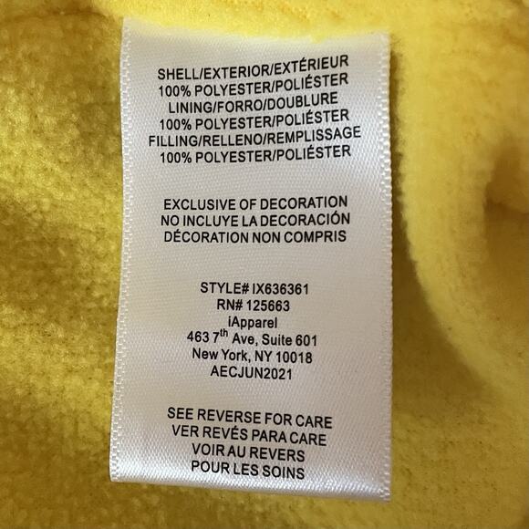 Baby Xtreme Snowsuit Size 9-12 Months Blue Yellow Fleece Lined Full Zip Infant - Picture 7 of 8